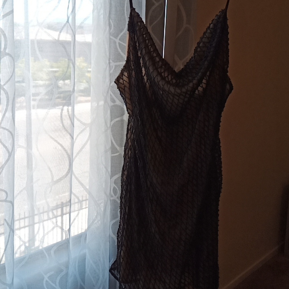 Beaded Cowlneck Topshop Mini Dress